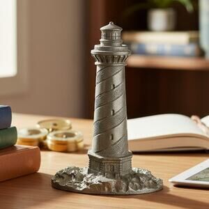 1982 Spoontiques Pewter Lighthouse S719 Nautical Diorama Miniature Figurine